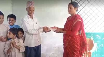 वेदविध्याश्रमलाई सहयोग