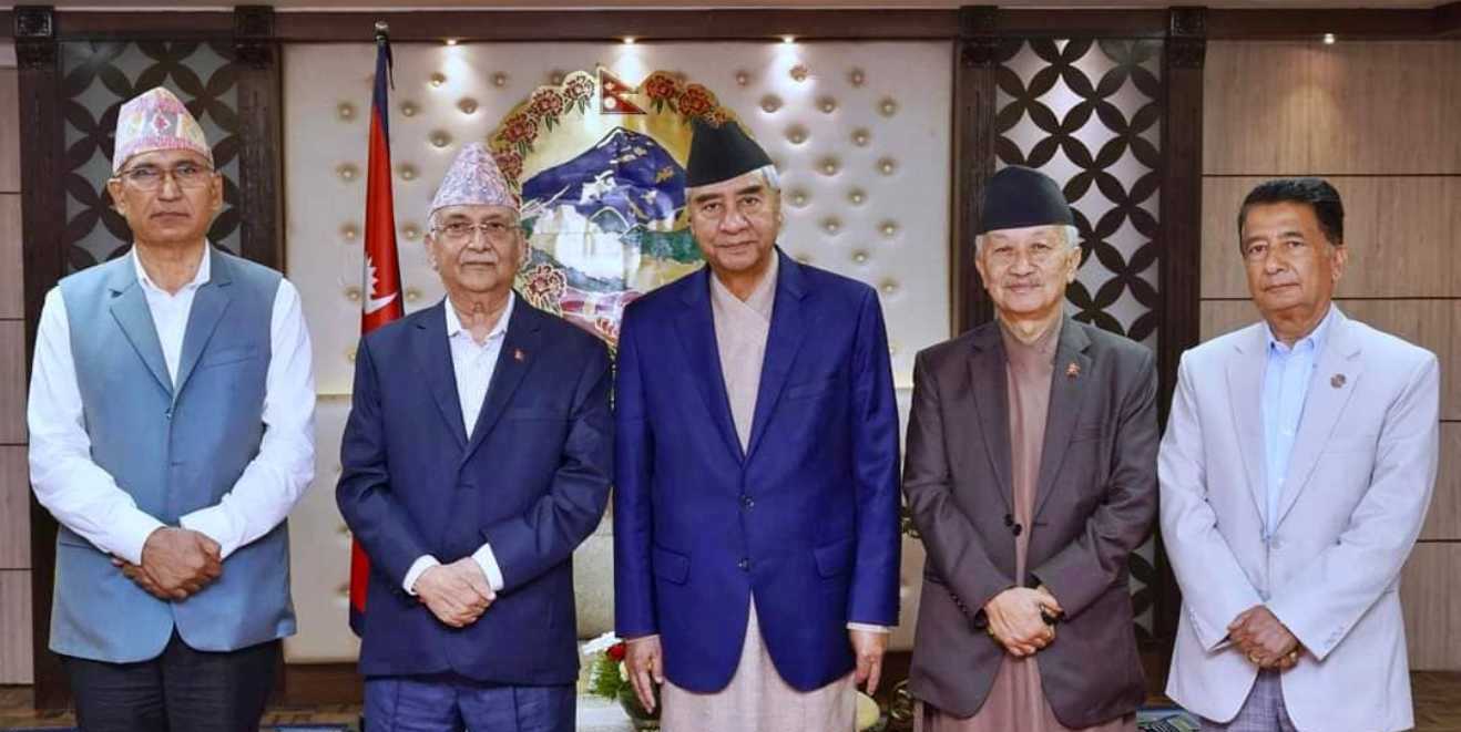 बालुवाटारमा देउवा र ओलीबीच भेटवार्ता