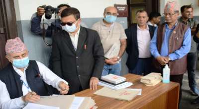 काँग्रेसद्वारा निर्वाचन आयोगमा दल दर्ता