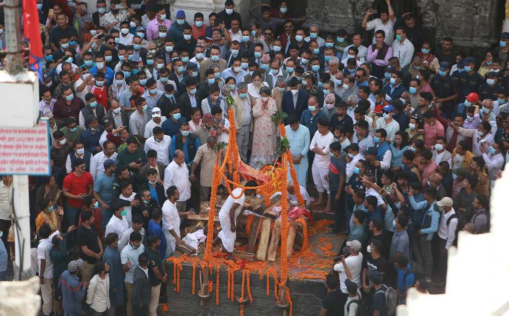 प्रदीप गिरीको अन्त्येष्टि