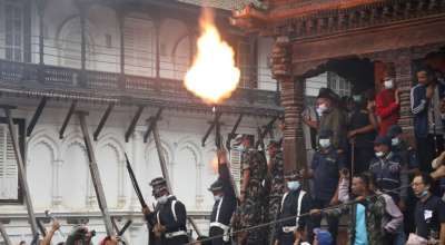 हनुमानढोकामा इन्द्रध्वजोत्थान