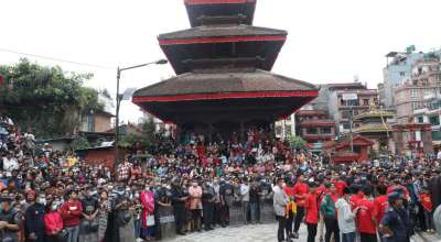 हनुमानढोकामा इन्द्रध्वजोत्थान