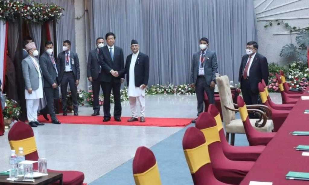 केपी शर्मा ओली र ली झान्सु