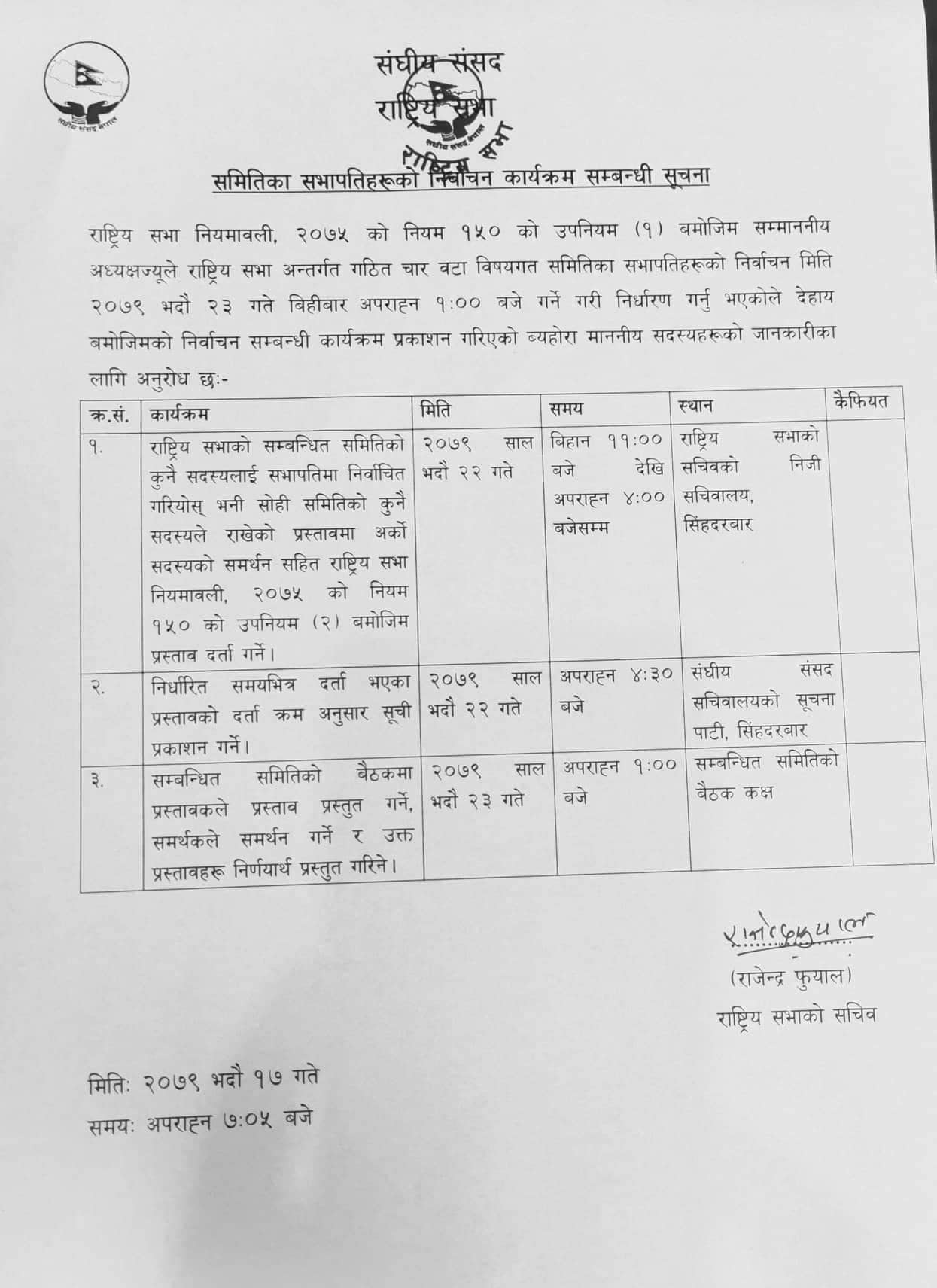 राष्ट्रिय सभाका बिषयगत समिति