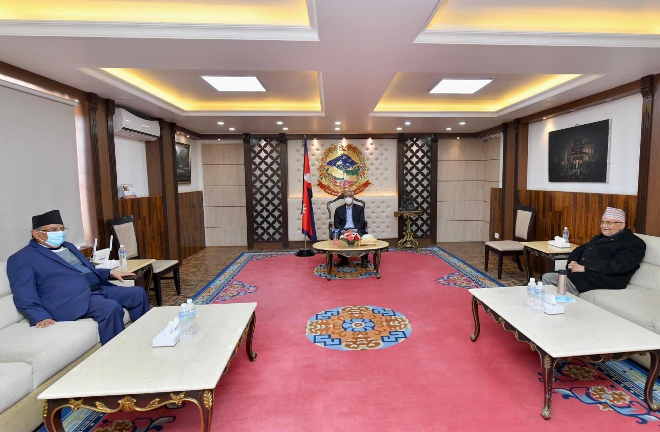 शेरबहादुर देउवा, केपी ओली र प्रचण्ड