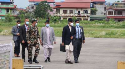 प्रधानमन्त्री देउवा चितवनमा