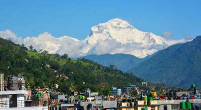 बागलुङबाट देखिएको धवलागिरि हिमाल