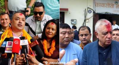 गगन थापा र डा. शशांक कोइराला