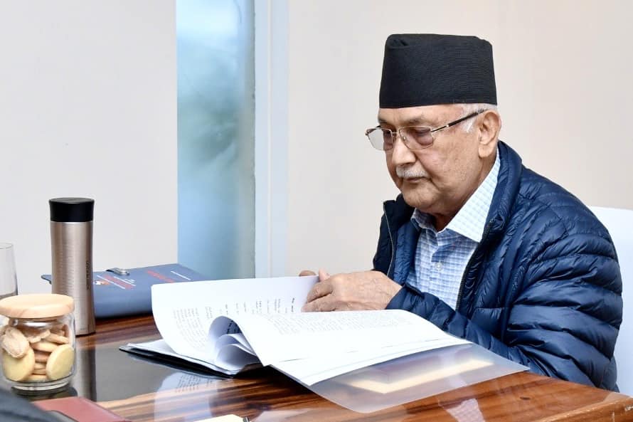 केपी ओलीले लाँकुरी भञ्ज्याङ्गमा