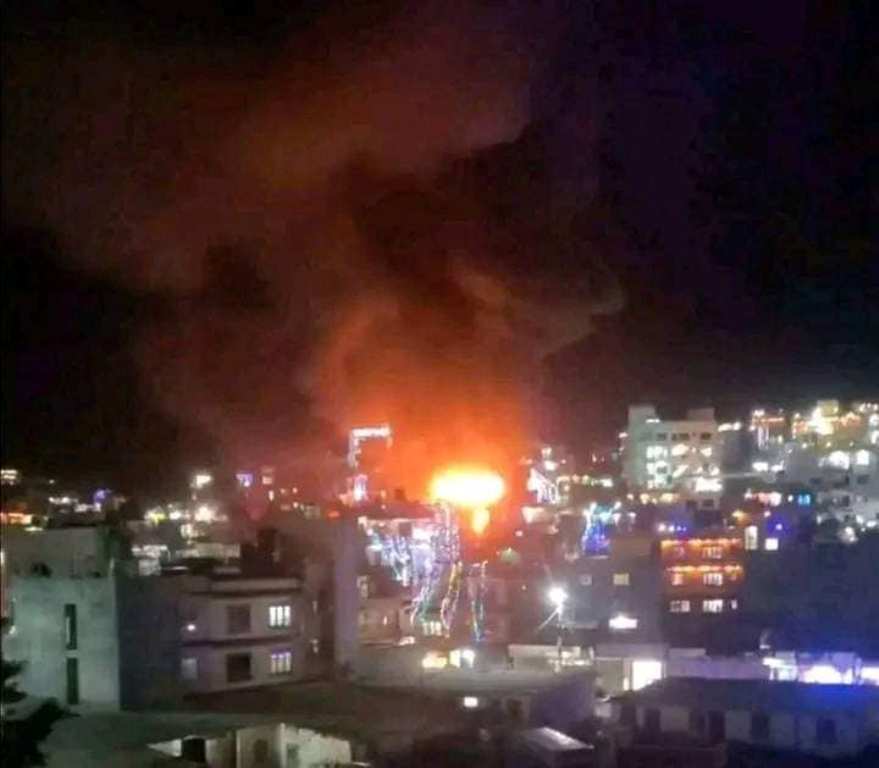 लोलाङ हाइटमा आगलागी