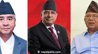 शेरबहादुर देउवा, प्रचण्ड र माधवकुमार नेपाल