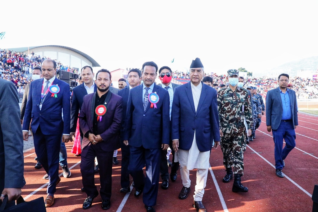 प्रधानमन्त्री देउवा पोखरा रंगशालामा