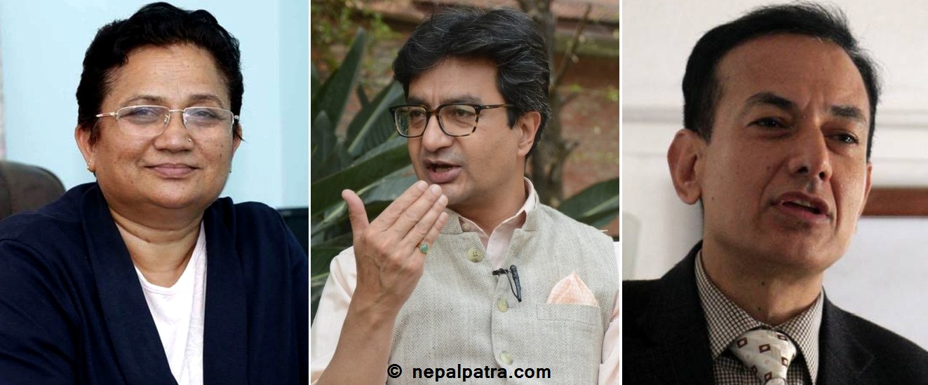 पम्फा भुसाल, उदयशमशेर जबरा र नवराज सिलवाल