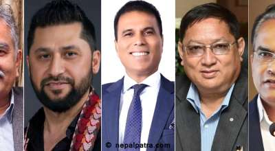 सुरेन्द्र पाण्डे, रवि लामिछाने, बिक्रम पाण्डे, उमेश श्रेष्ठ र विश्व पौडेल