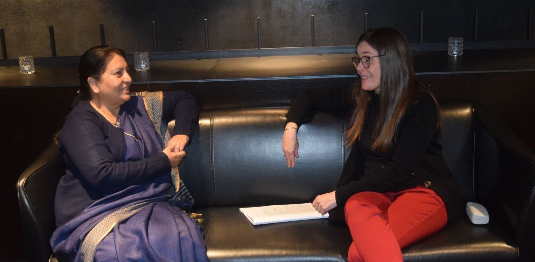 विद्यादेवी भण्डारी र क्याट्रिन याकोब्सडोटिर