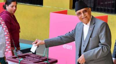 केपी शर्मा ओली मतदान