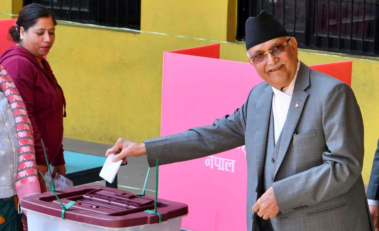केपी शर्मा ओली मतदान