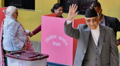 केपी शर्मा ओली मतदान