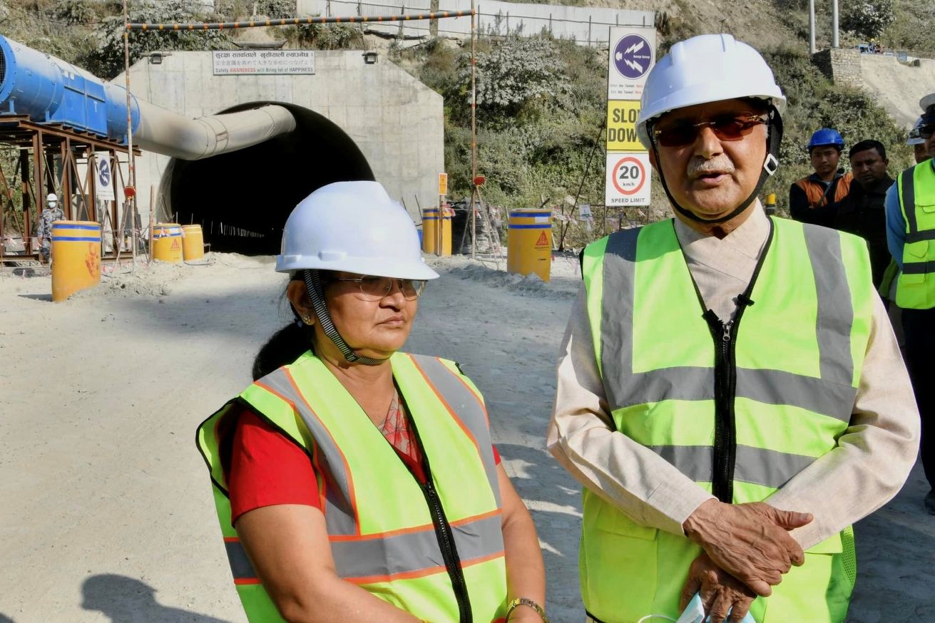 ओलीद्वारा नागढुङ्गा-नौबिसे सुरुङमार्ग अवलोकन 