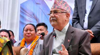 केपी शर्मा ओली धरानमा