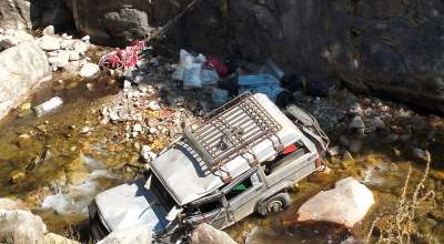 कालीकोटमा जीप दुर्घटना