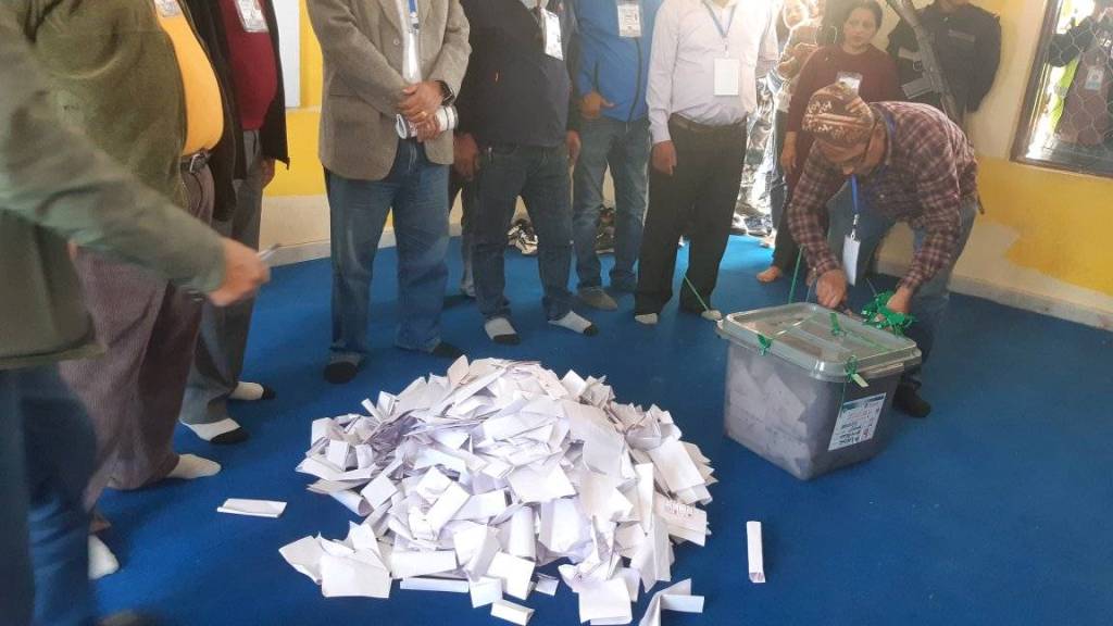 मकवानपुरमा मतगणना