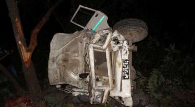 पर्वतमा जीप दुर्घटना