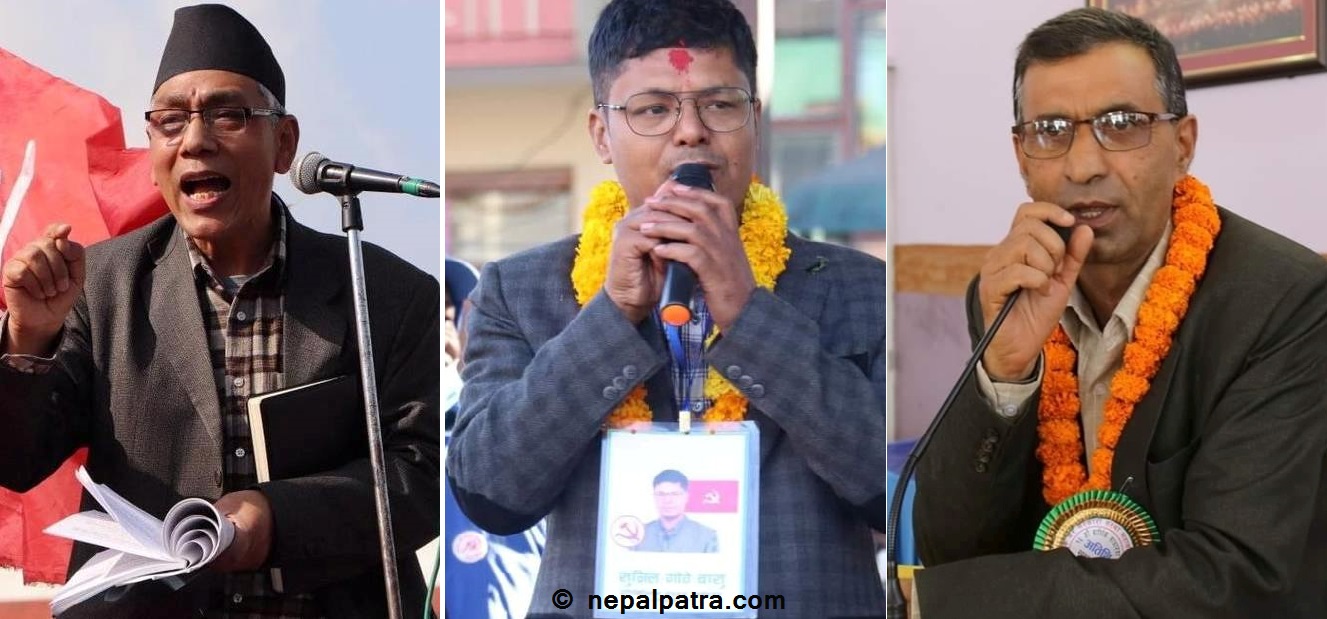 प्रेम सुवाल, सुनिल गोठे र नवराज गेलाल