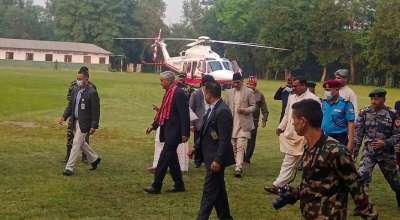 देउवा हेलिकप्टर प्रयोग