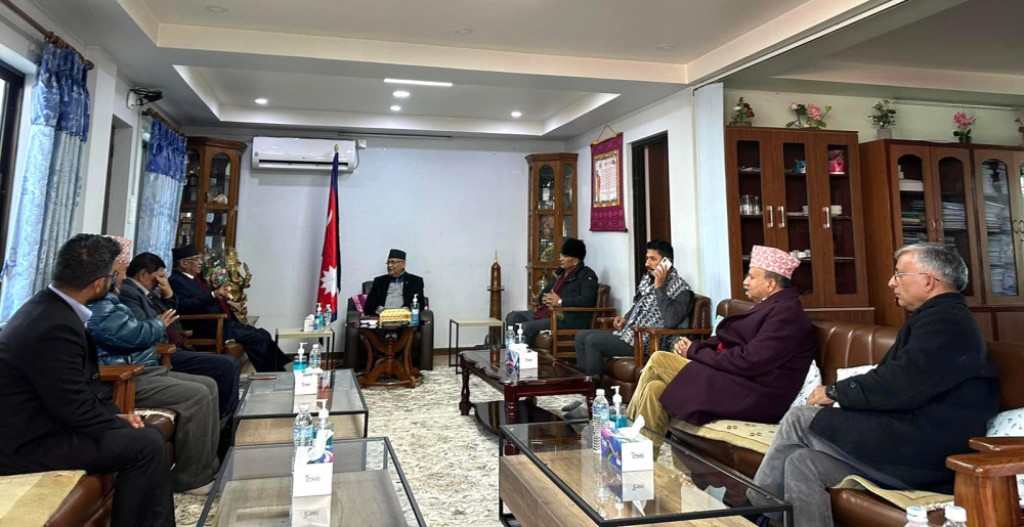 ओली, प्रचण्ड र रवि लामिछाने बालकोट