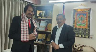 गृहमन्त्री खाणसँग सिके राउतको भेटवार्ता