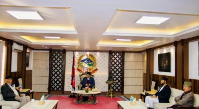 बालुवाटार सत्ता साझेदार दलहरुको बैठक