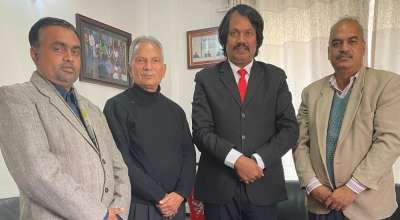 डा. बाबुराम भट्टराई र डा. सिके राउतबीच भेटवार्ता