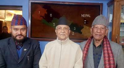 केपी शर्मा ओली र अर्जुननरसिंह केसी