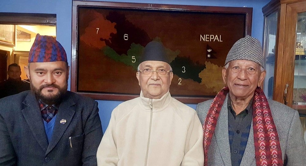 केपी शर्मा ओली र अर्जुननरसिंह केसी