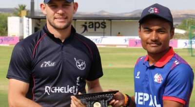 नामिवियाले नेपाललाई दियो २७६ रनको लक्ष्य