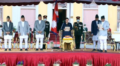 प्रचण्डले लिए सपथ