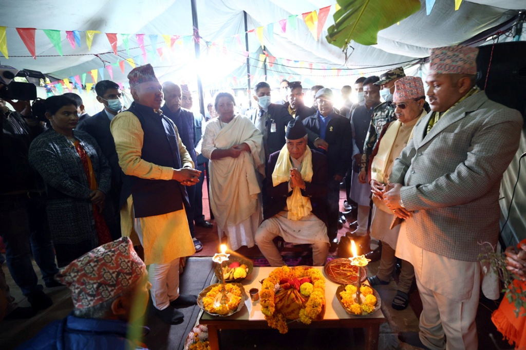 प्रधानमन्त्री देउवाले संकल्प पूजा