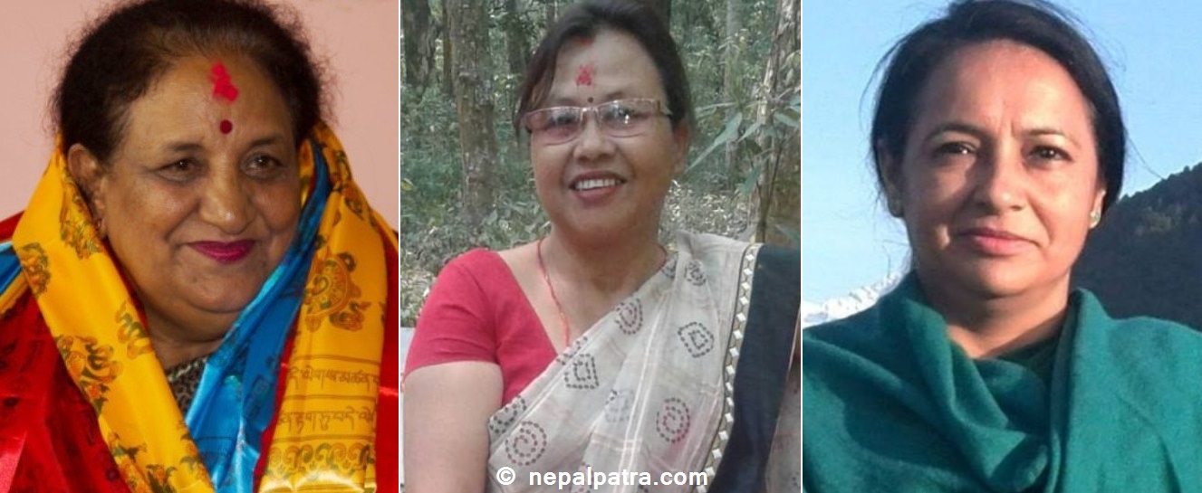 अम्बिका बस्नेत, ईश्वरी न्यौपाने र सरिता प्रसाईं