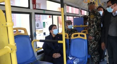 साझाको बस चढेर राष्ट्रपति