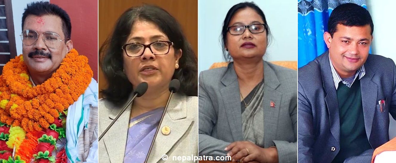 हरि उप्रेती, डा. विमला राई पौडेल, भगवती चौधरी र पदम गिरी