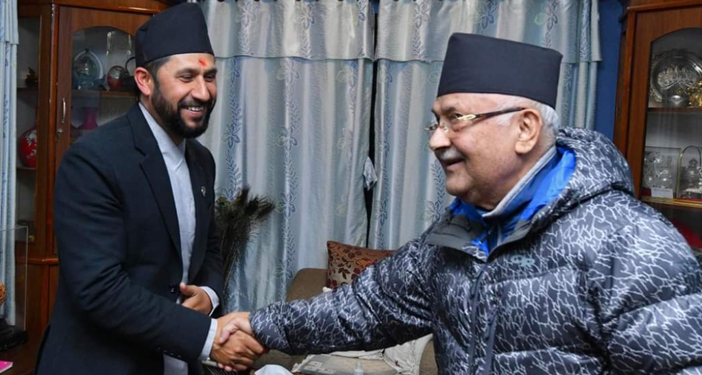 केपी ओली र रवि लामिछाने