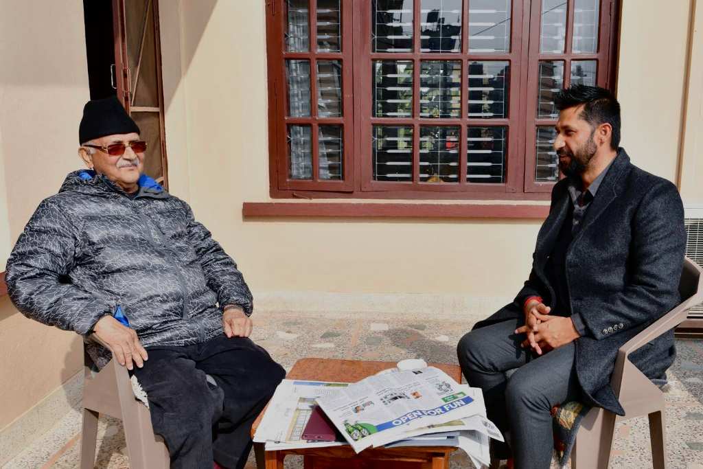 केपी ओली र रवि लामिछाने