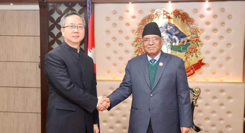 प्रचण्ड र छेन सोङ