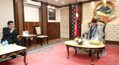 प्रचण्ड र डा. सन्दुक रुइत