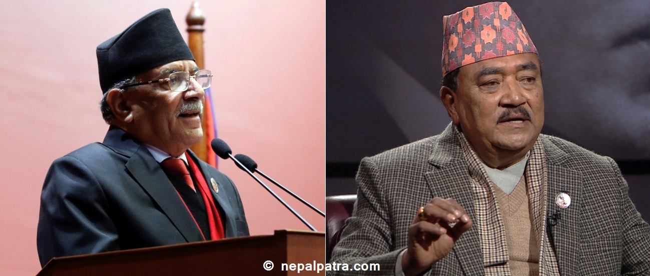 प्रधानमन्त्री प्रचण्ड र ध्रुवहादुर प्रधान