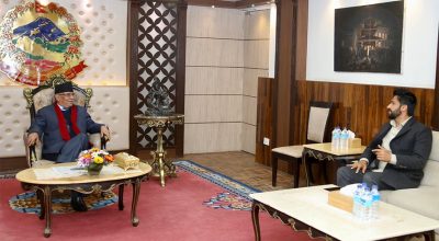 प्रधानमन्त्री प्रचण्ड र रवि लामिछाने