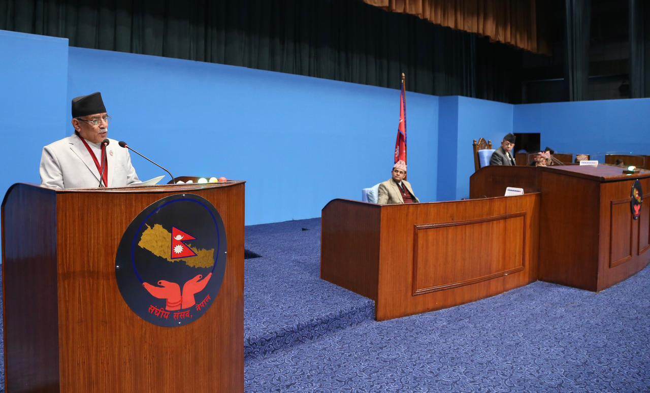 प्रधानमन्त्री प्रचण्ड संसदमा