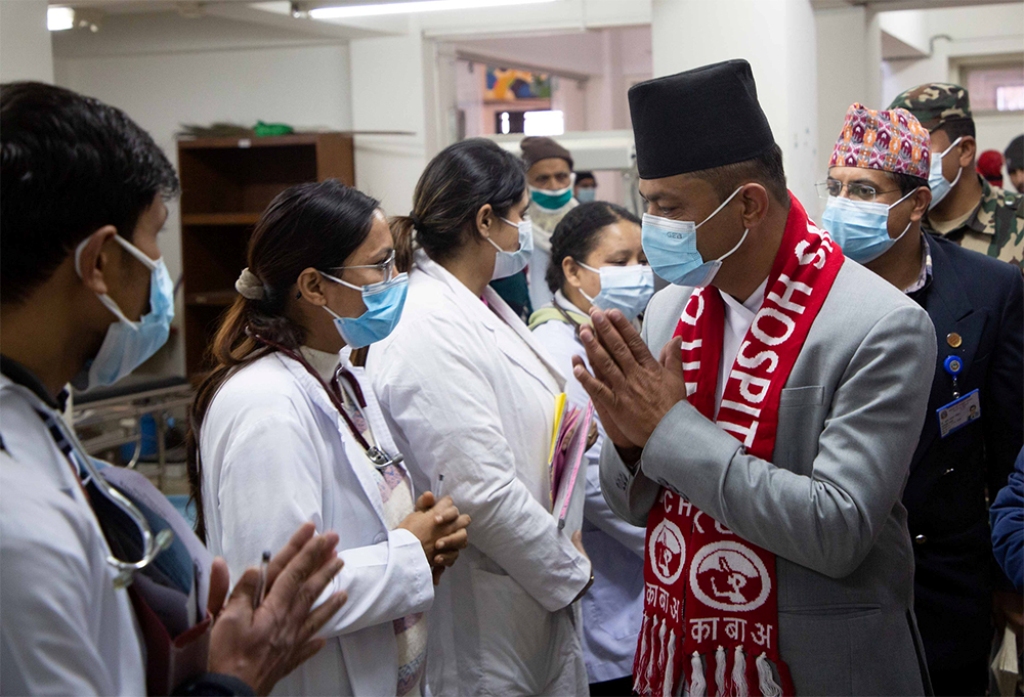 पदम गिरी कान्ति अस्पतालको निरीक्षण