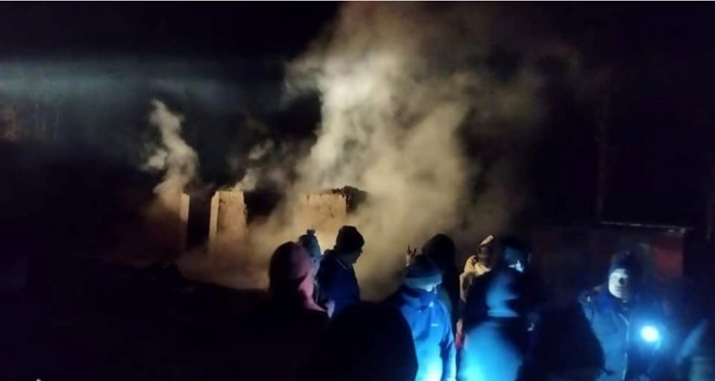 पाँचथरमा आगलागी